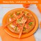 210pcs Orange Paper Plates Disposable Tableware Party Supplies (Orange Color)